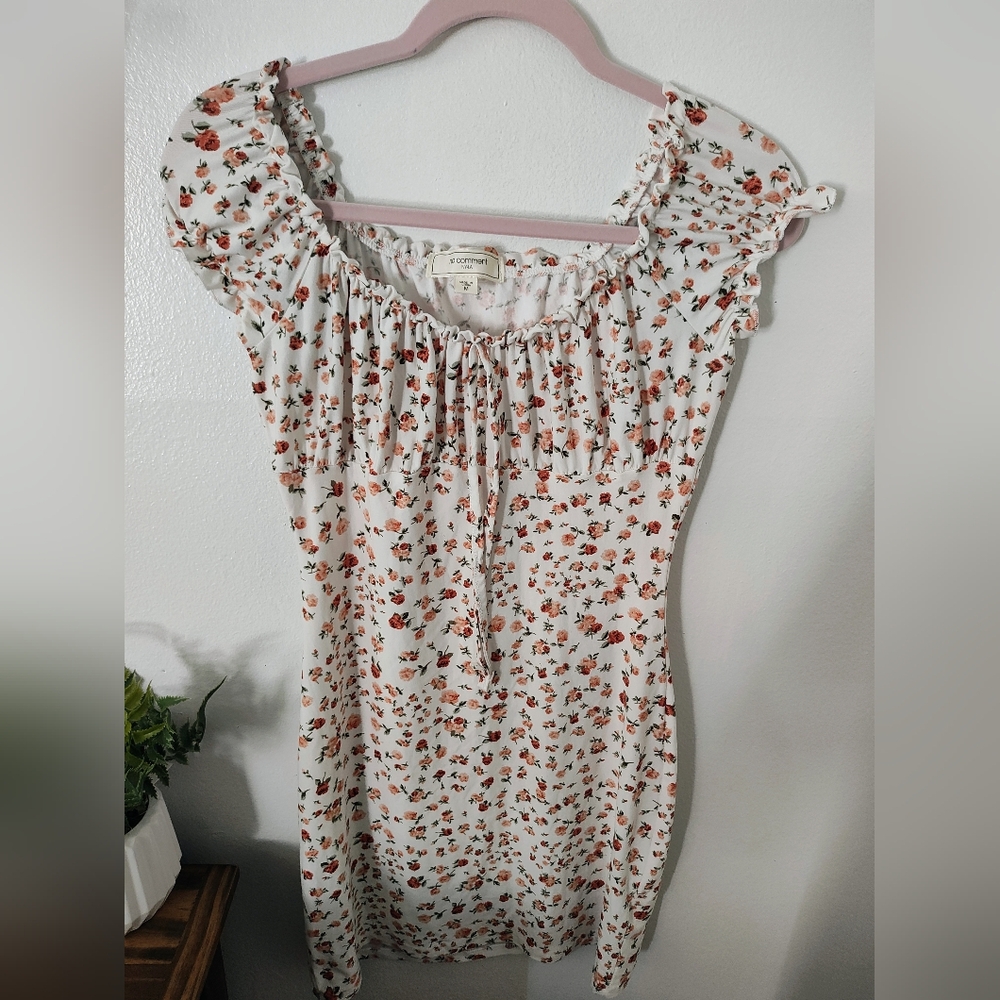 Floral Print Mini Dress